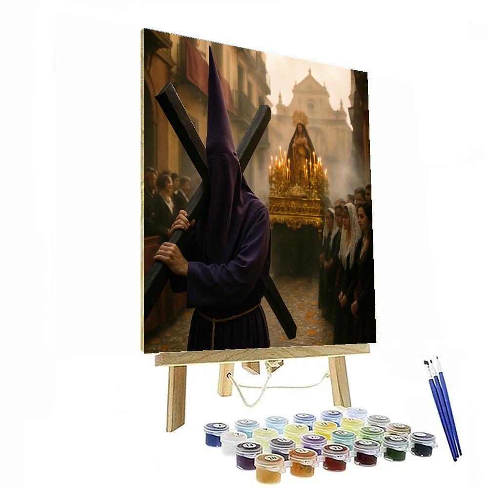 Procession Of Semana Santa Seville DIY paint by numbers