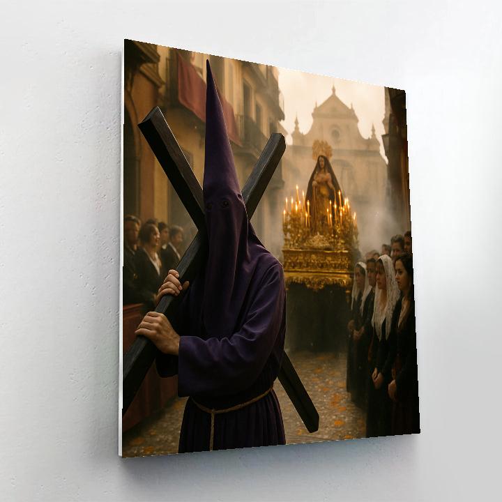 Procession Of Semana Santa Seville DIY paint by numbers