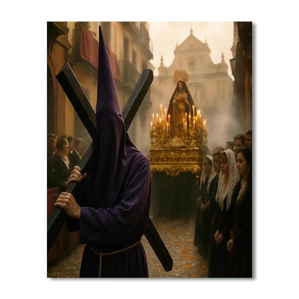 Procession Of Semana Santa Seville DIY paint by numbers