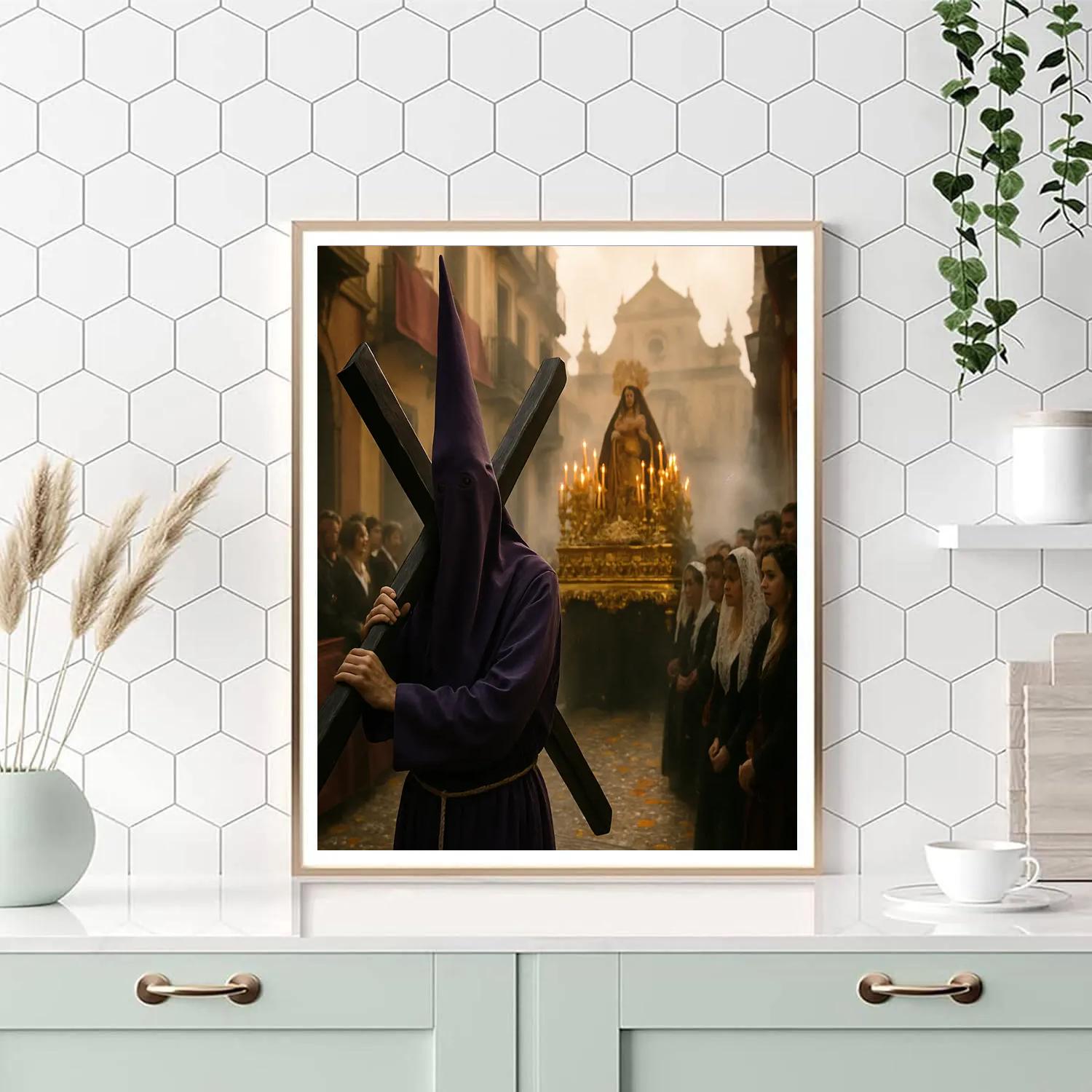 Procession Of Semana Santa Seville DIY paint by numbers