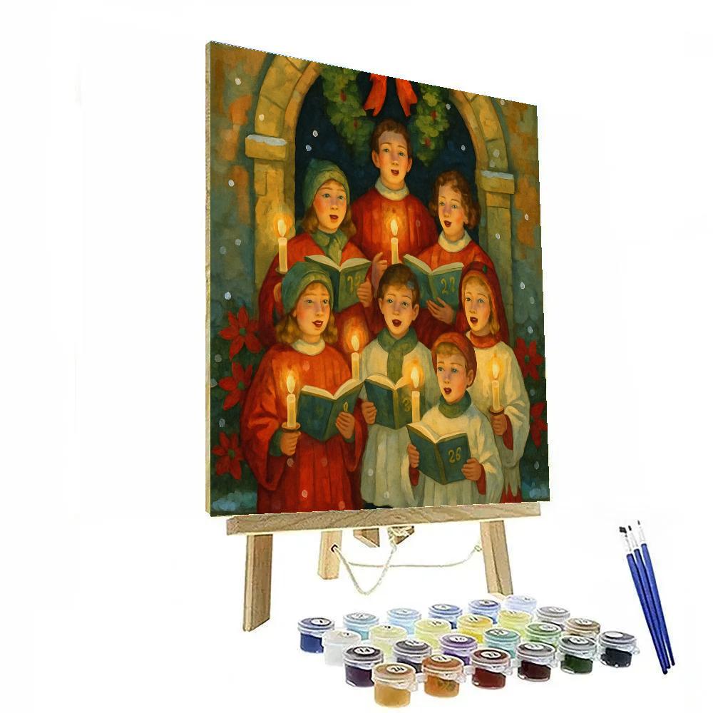 Candle Choir At Midnight paint by numbers