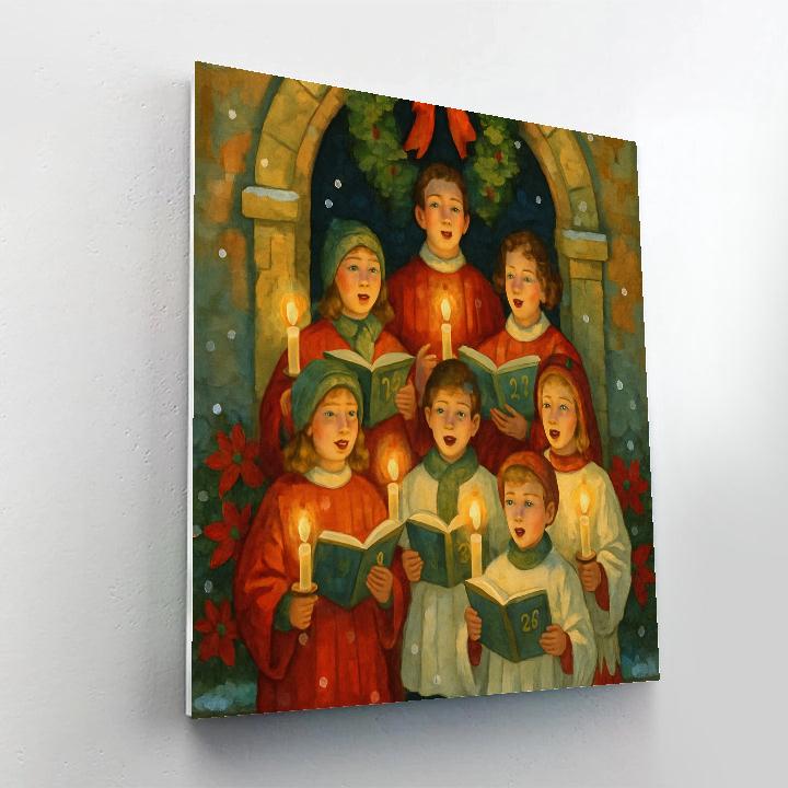 Candle Choir At Midnight paint by numbers