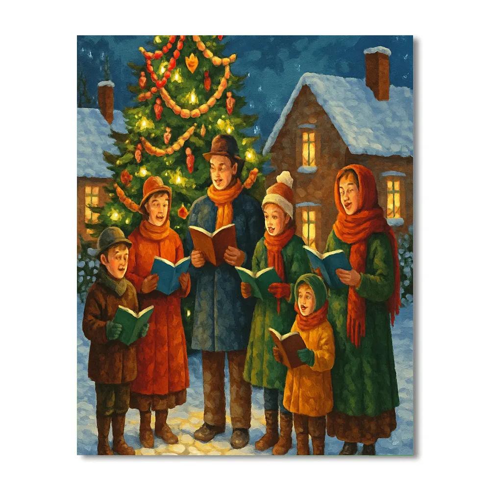 Stars Over Village Green paint by color