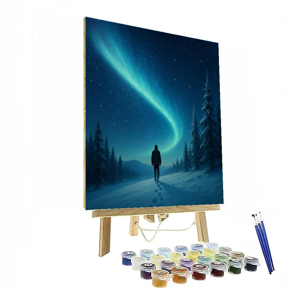 Inspire Aurora Drift Number painting