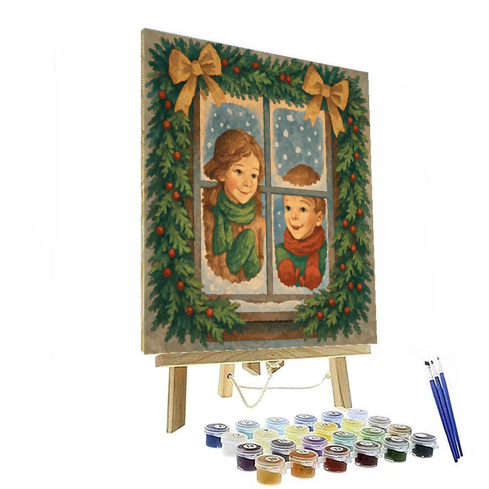 Window Seat Wonder Painting by numbers kit