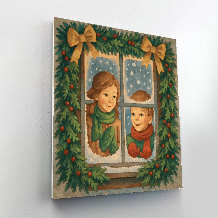 Window Seat Wonder Painting by numbers kit