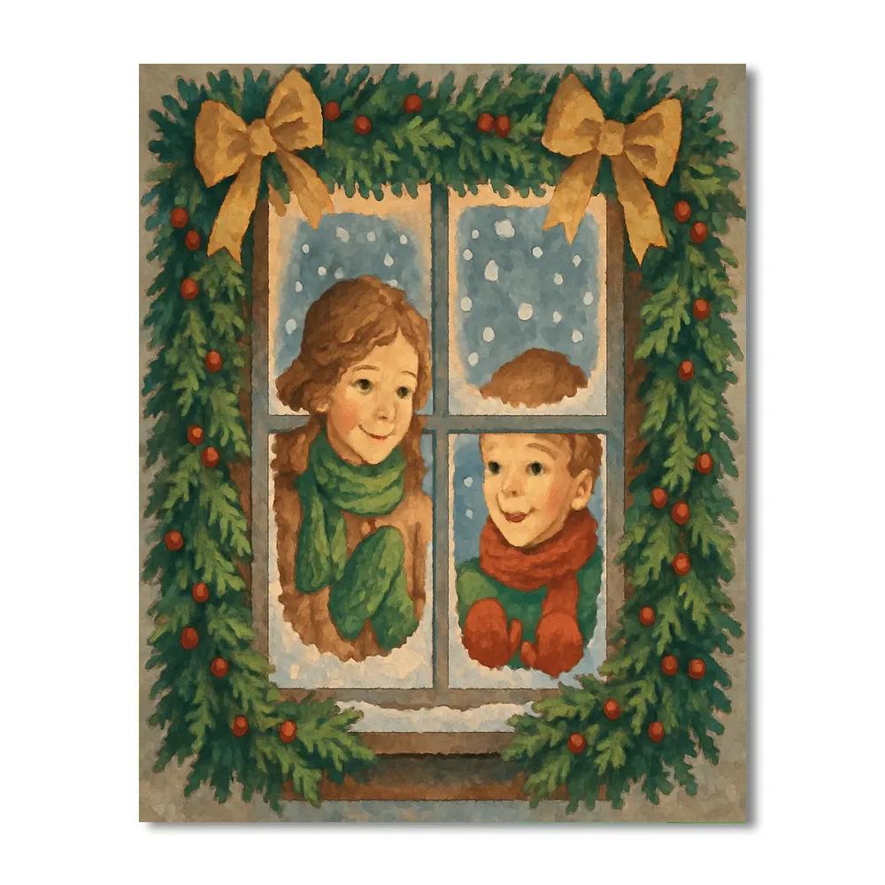 Window Seat Wonder Painting by numbers kit