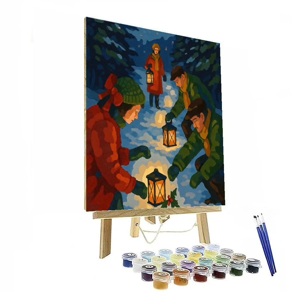 Snow Lantern Lane paint by color