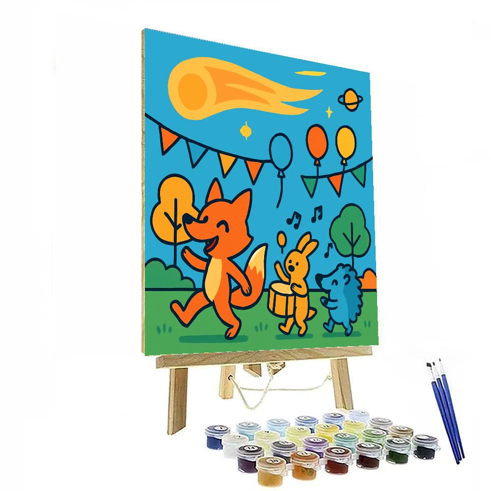 Comet Carnival Fox Painting by numbers kit