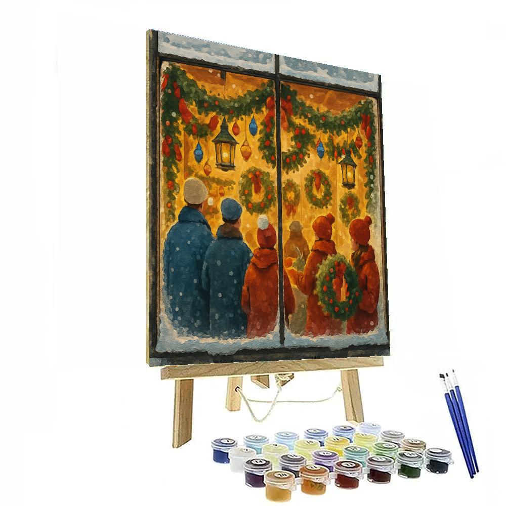 Glistening Window Market Paint by numbers art