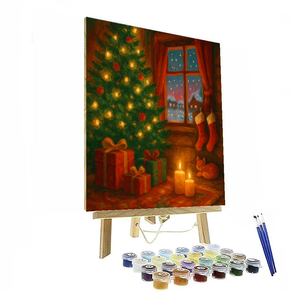 Christmas Starlit Hearth paint by color