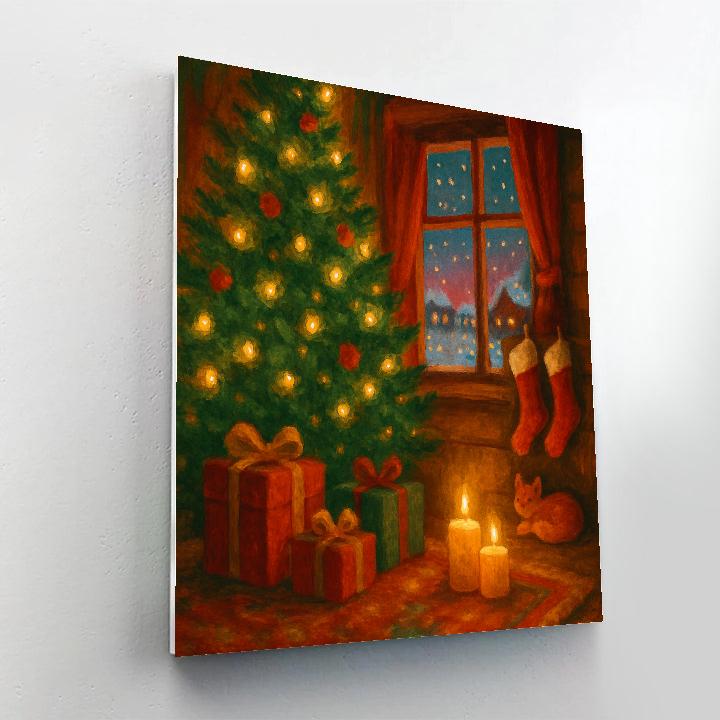 Christmas Starlit Hearth paint by color