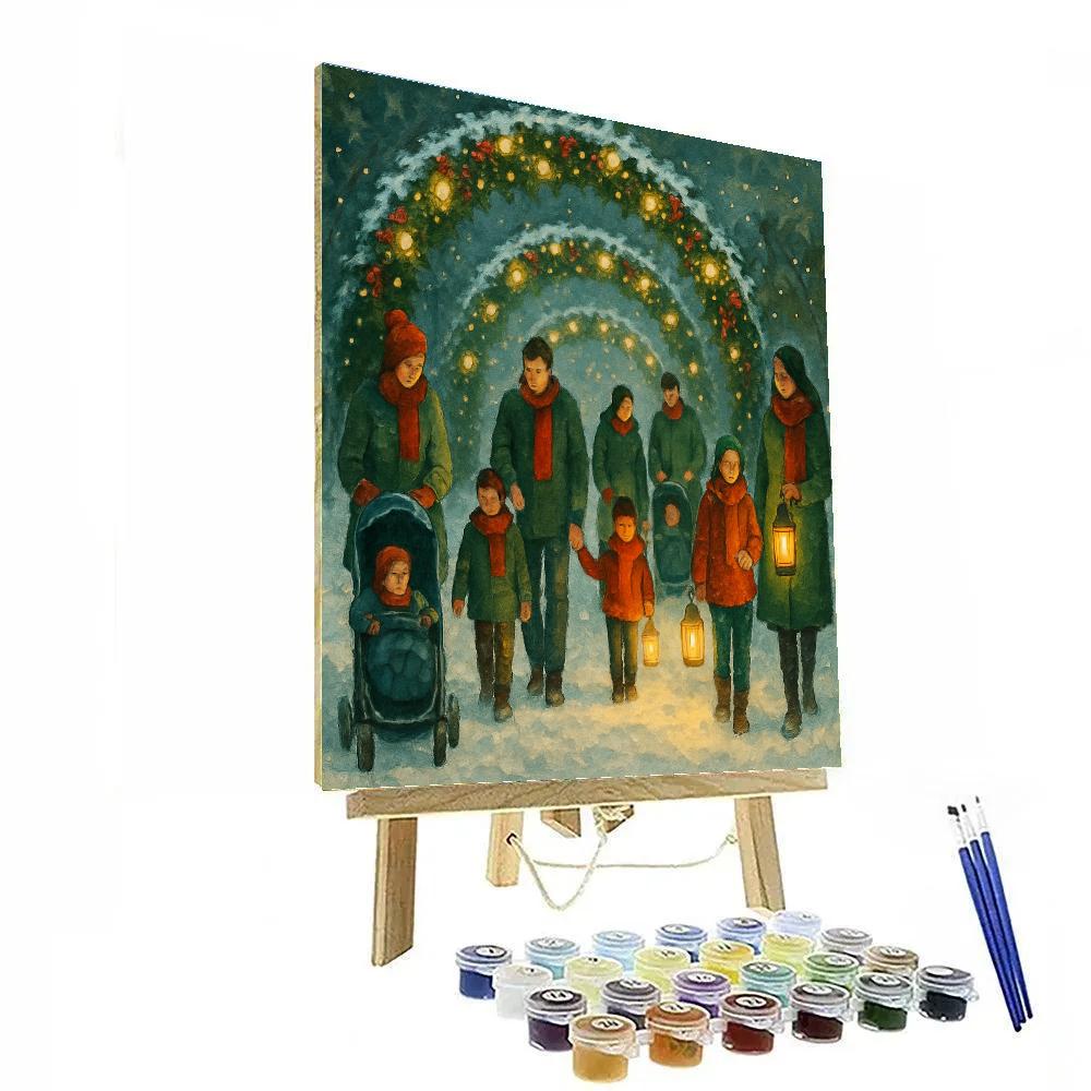 Noel Night Strollers Paint by numbers kits