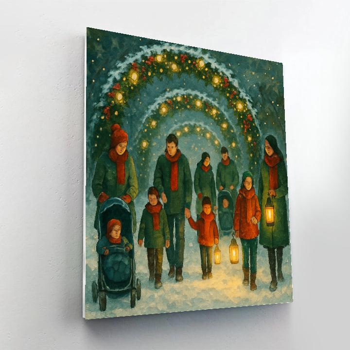 Noel Night Strollers Paint by numbers kits