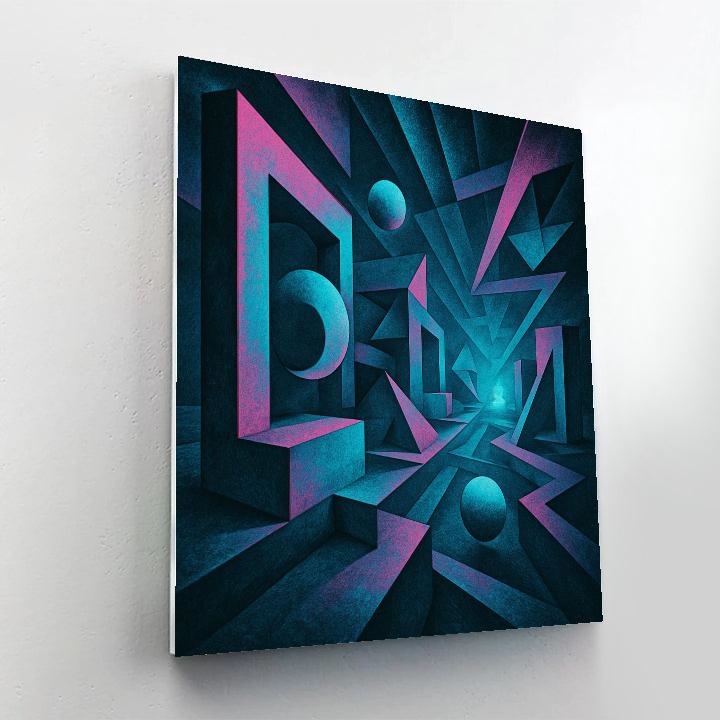 Abstract Cosmic Lattice Painting by numbers kit