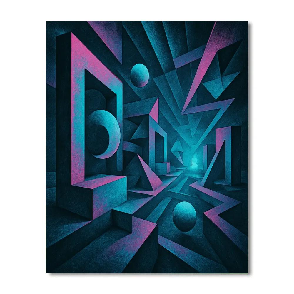 Abstract Cosmic Lattice Painting by numbers kit