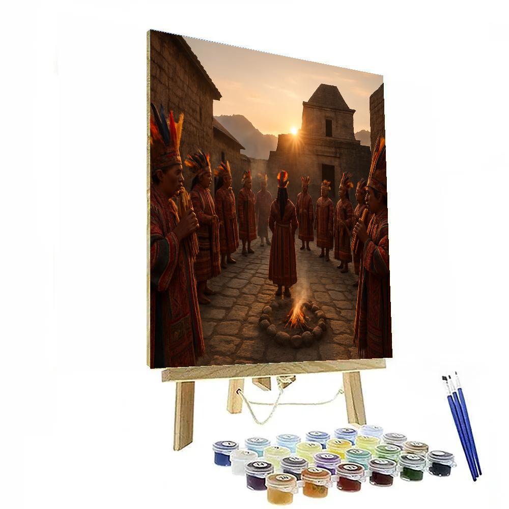 Inti Raymi Sacred Temple Ceremony Paint by numbers kits