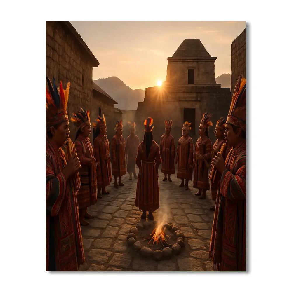 Inti Raymi Sacred Temple Ceremony Paint by numbers kits