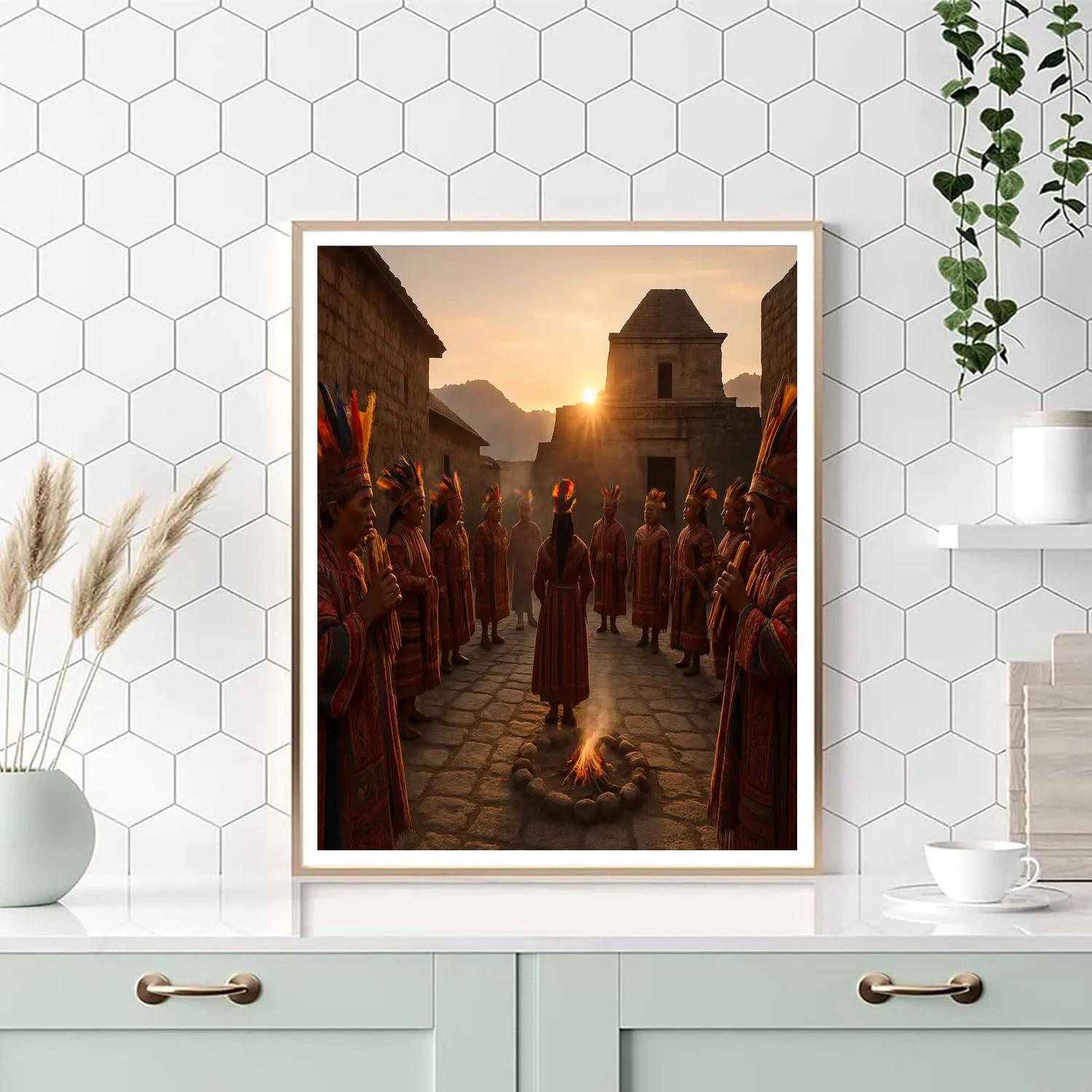 Inti Raymi Sacred Temple Ceremony Paint by numbers kits