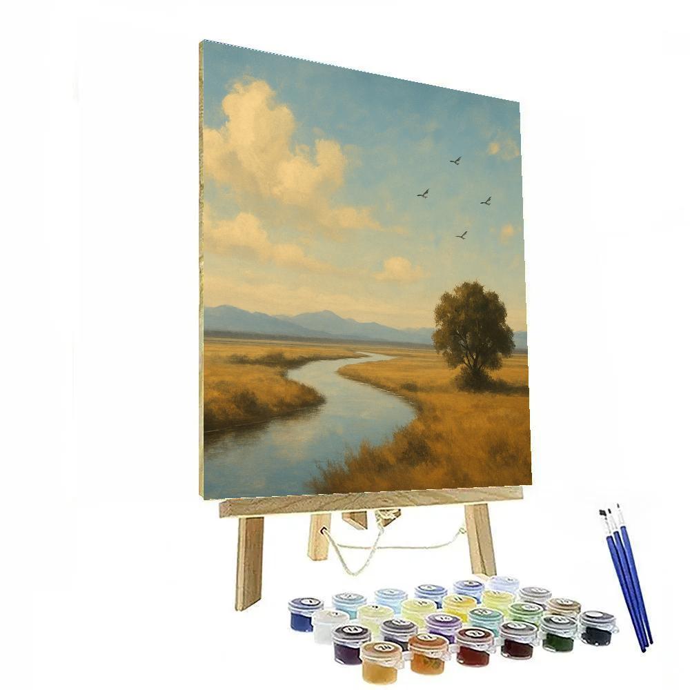 Landscape Horizon Whisper Number painting