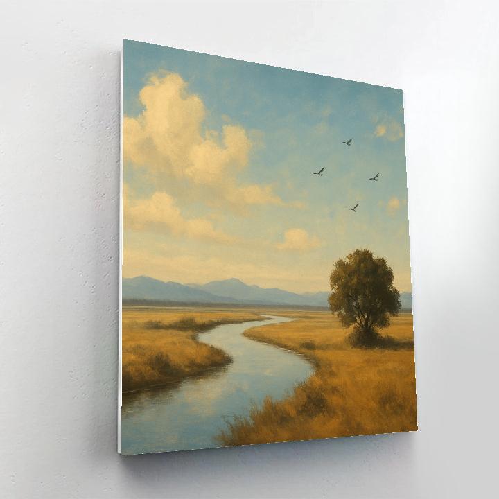 Landscape Horizon Whisper Number painting