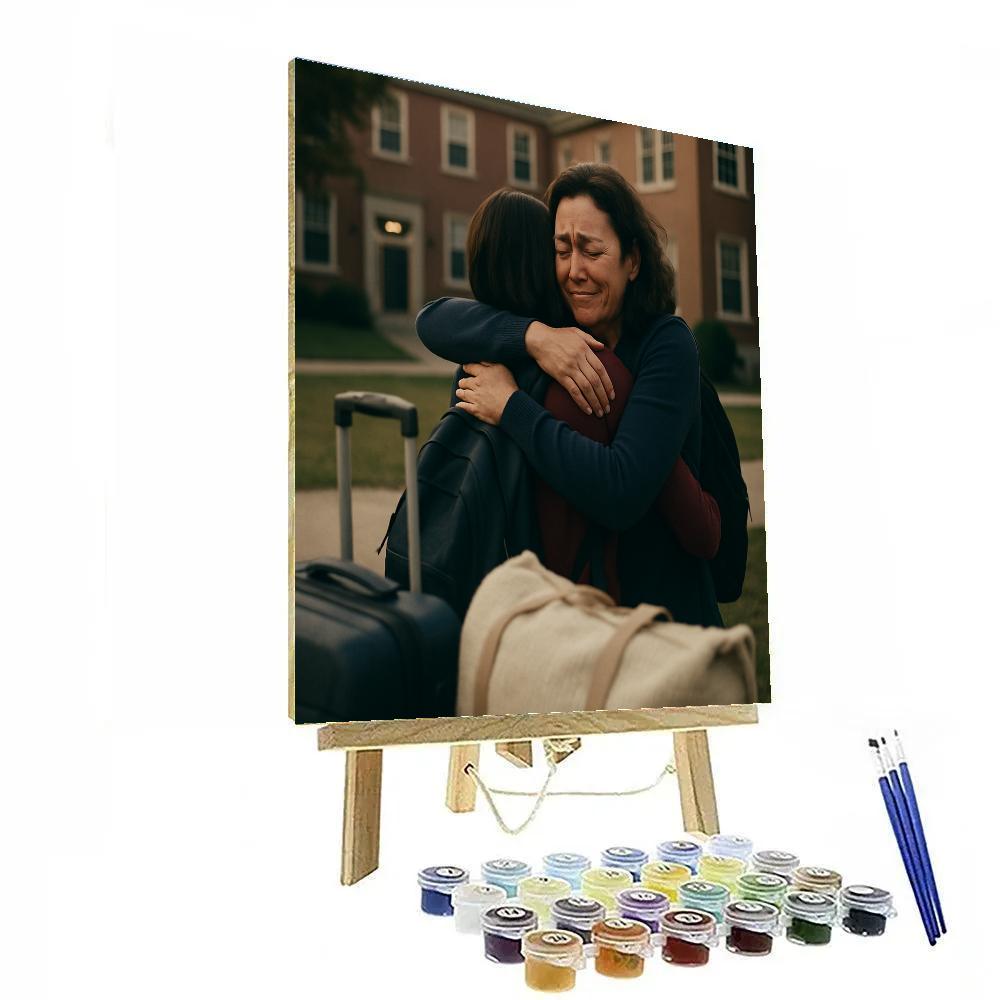 College Send Off Hug paint by number