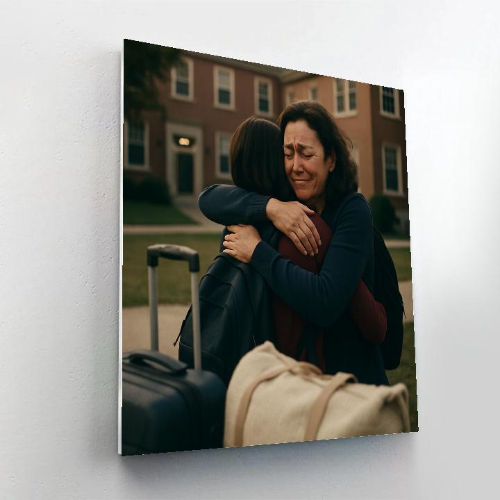 College Send Off Hug paint by number