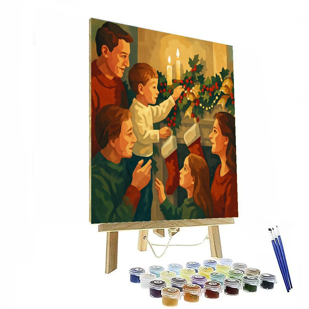 Ornamented Hearthside painting number kit