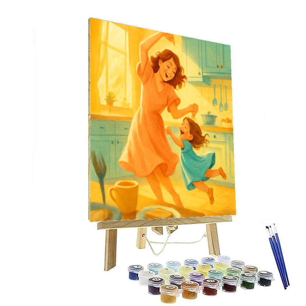 Morning Dance In Sunlit Kitchen Paint by numbers kits