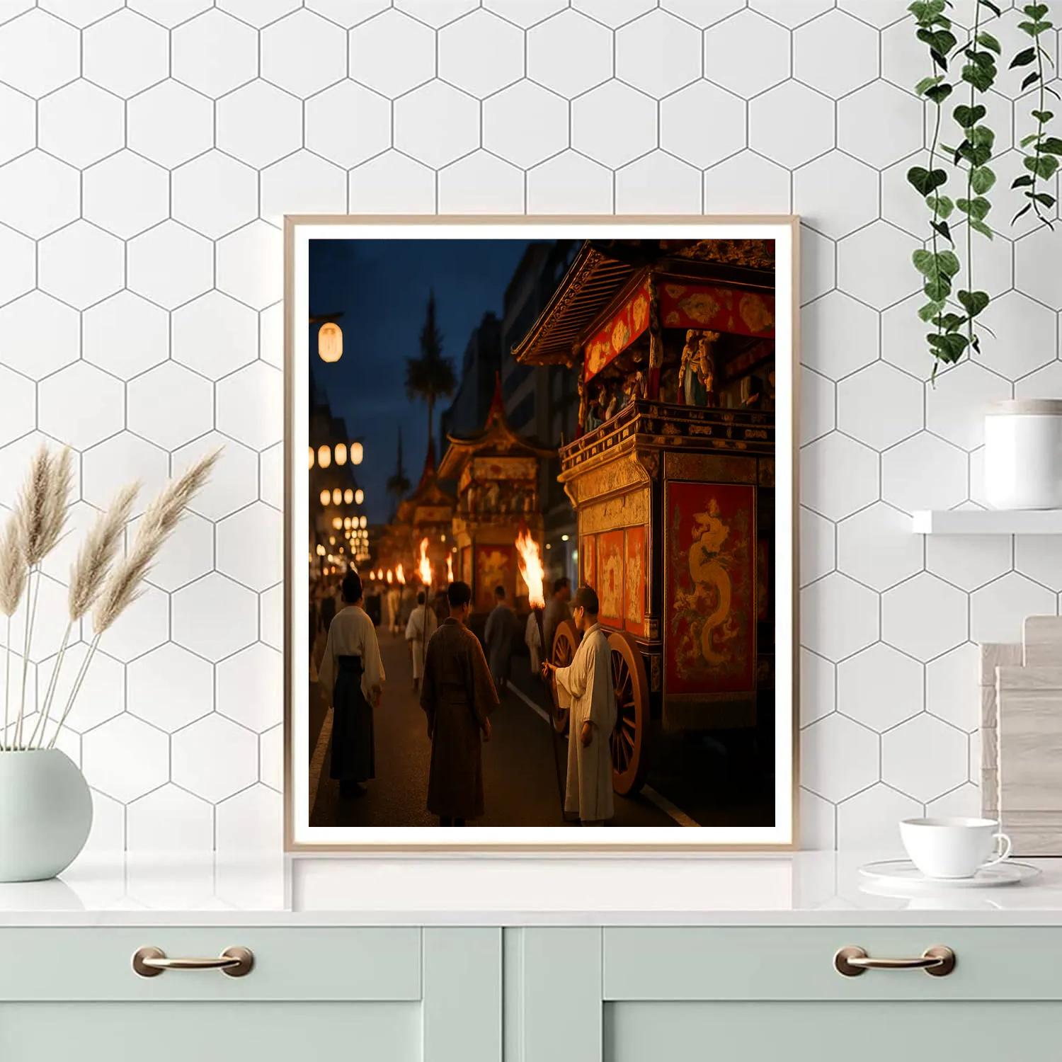 Gion Matsuri Yamaboko Night Numbered painting kits