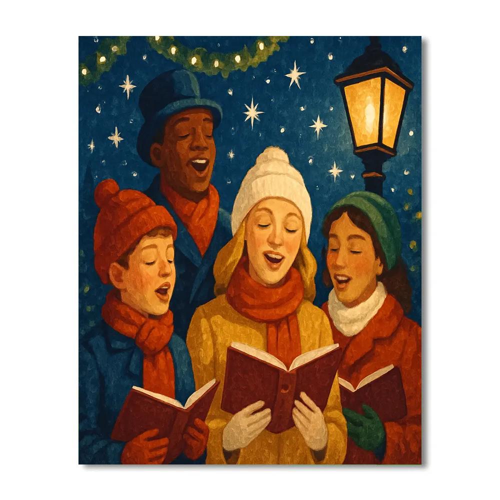 Starlit Carol Ensemble Paint by numbers art