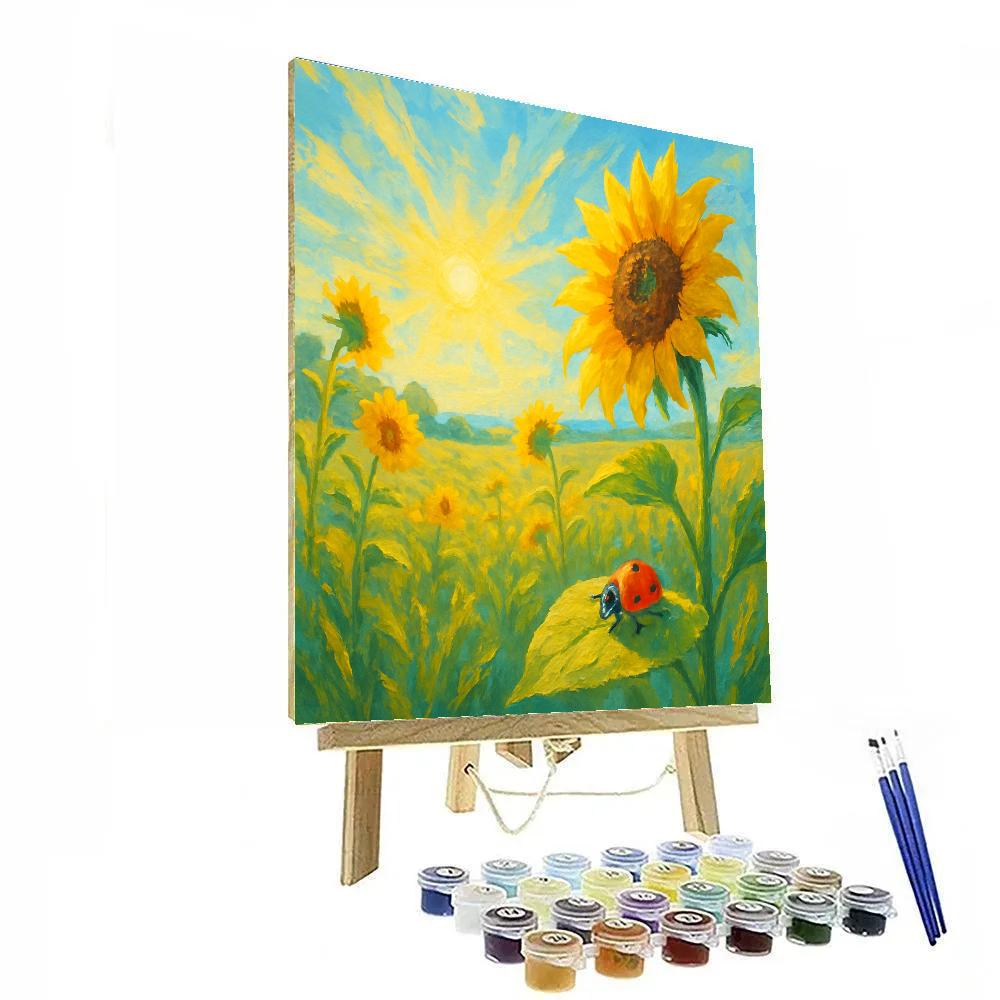 Sunflower Daybreak Choir painting number kit