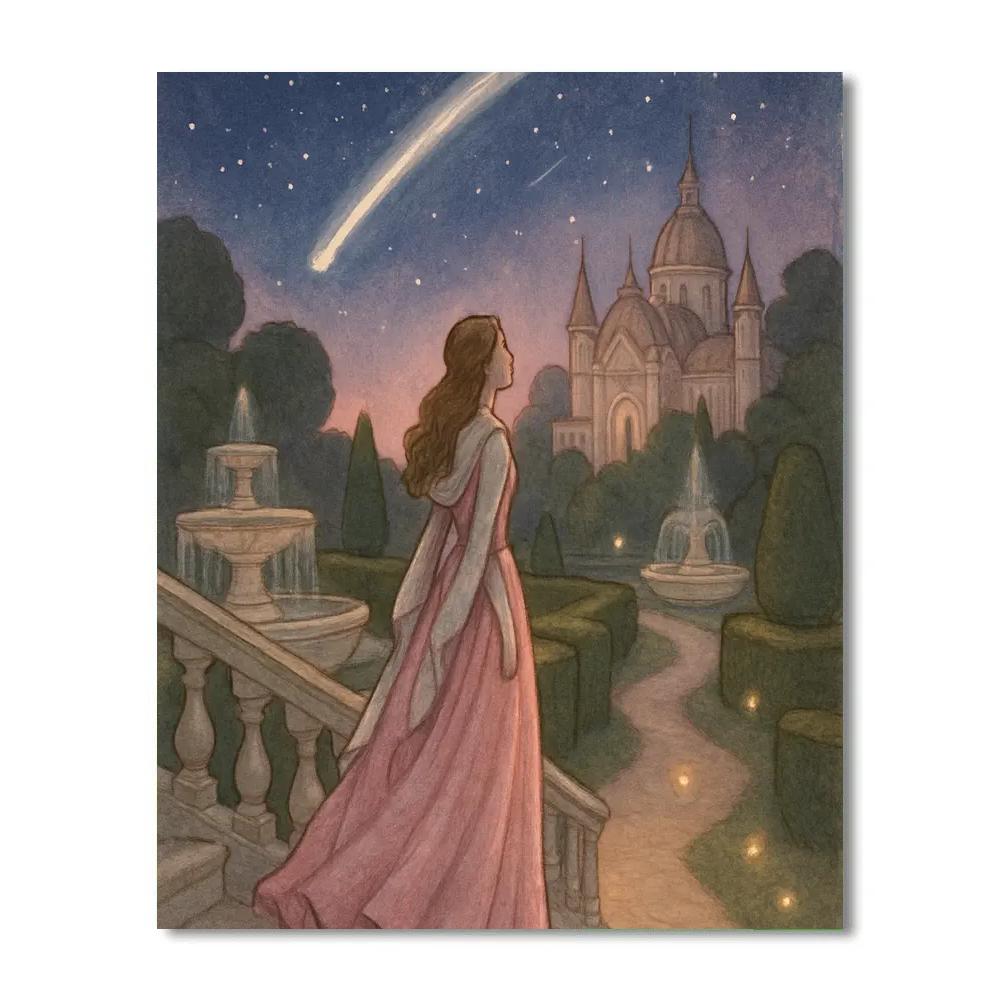 Princess Starcourt Garden paint by numbers