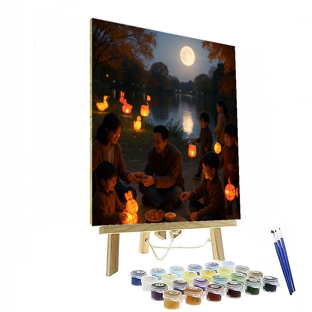 Harvest Moon Mid Autumn Mooncakes paint by color