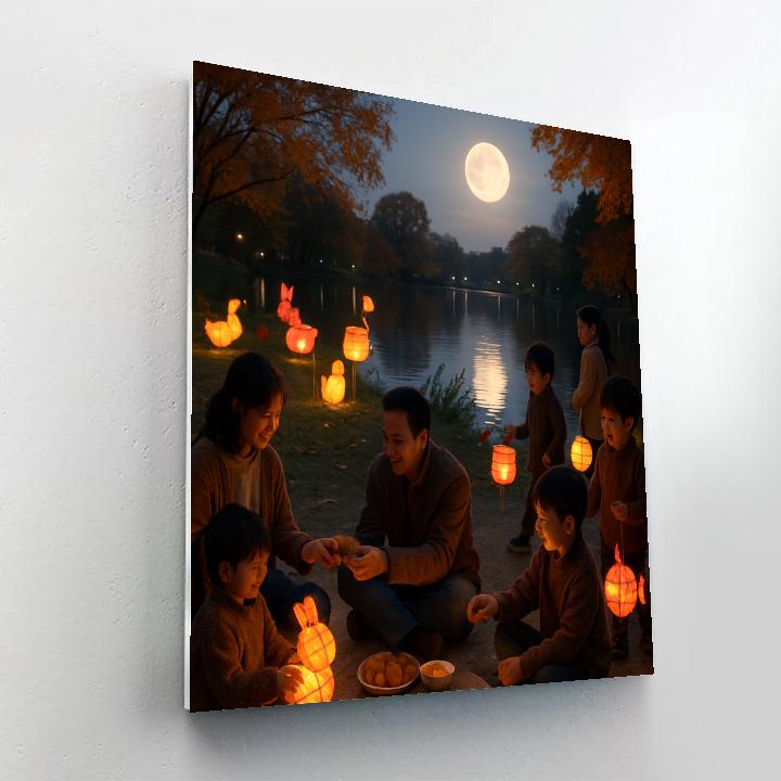 Harvest Moon Mid Autumn Mooncakes paint by color