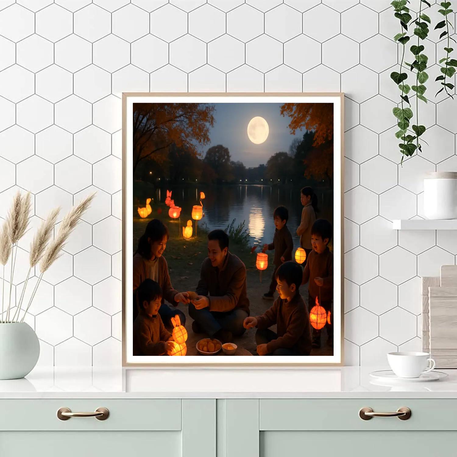 Harvest Moon Mid Autumn Mooncakes paint by color