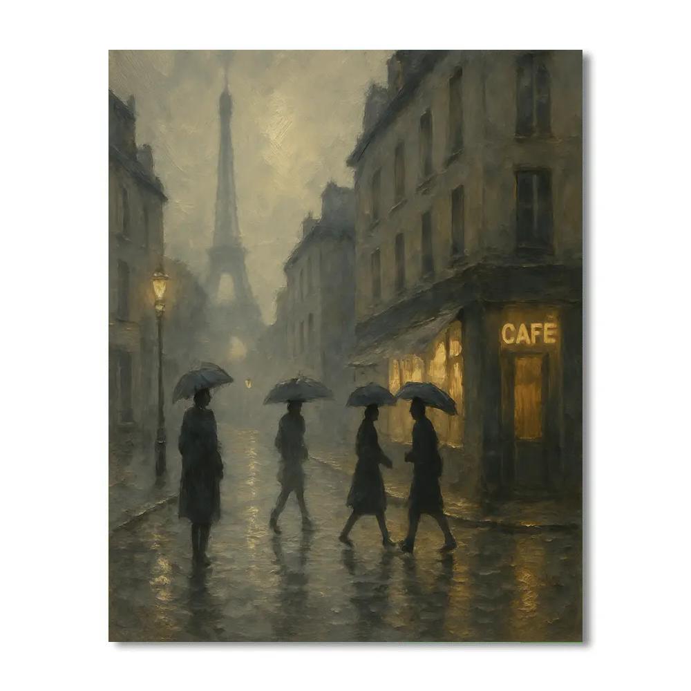 Paris Rain And Reverie Painting by numbers kit