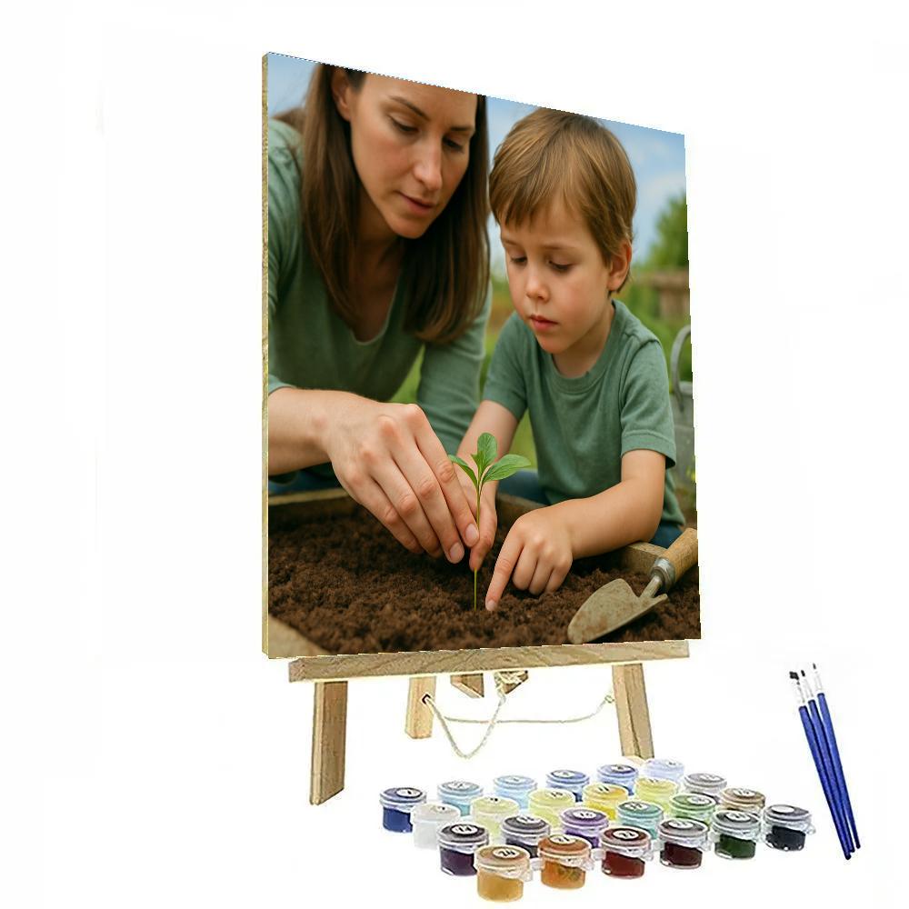 Quiet Garden Planting Lesson Paint by numbers kits