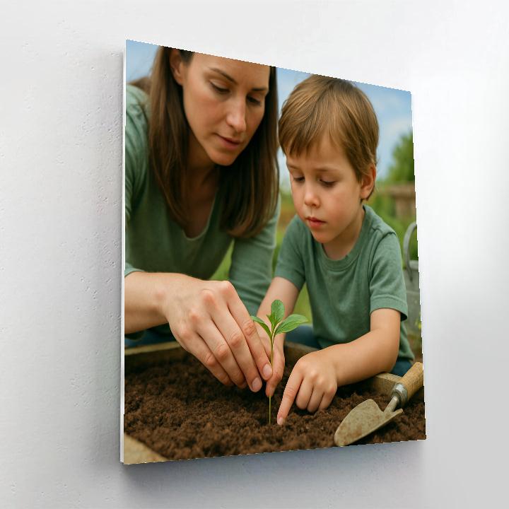 Quiet Garden Planting Lesson Paint by numbers kits