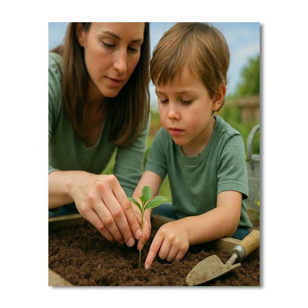 Quiet Garden Planting Lesson Paint by numbers kits