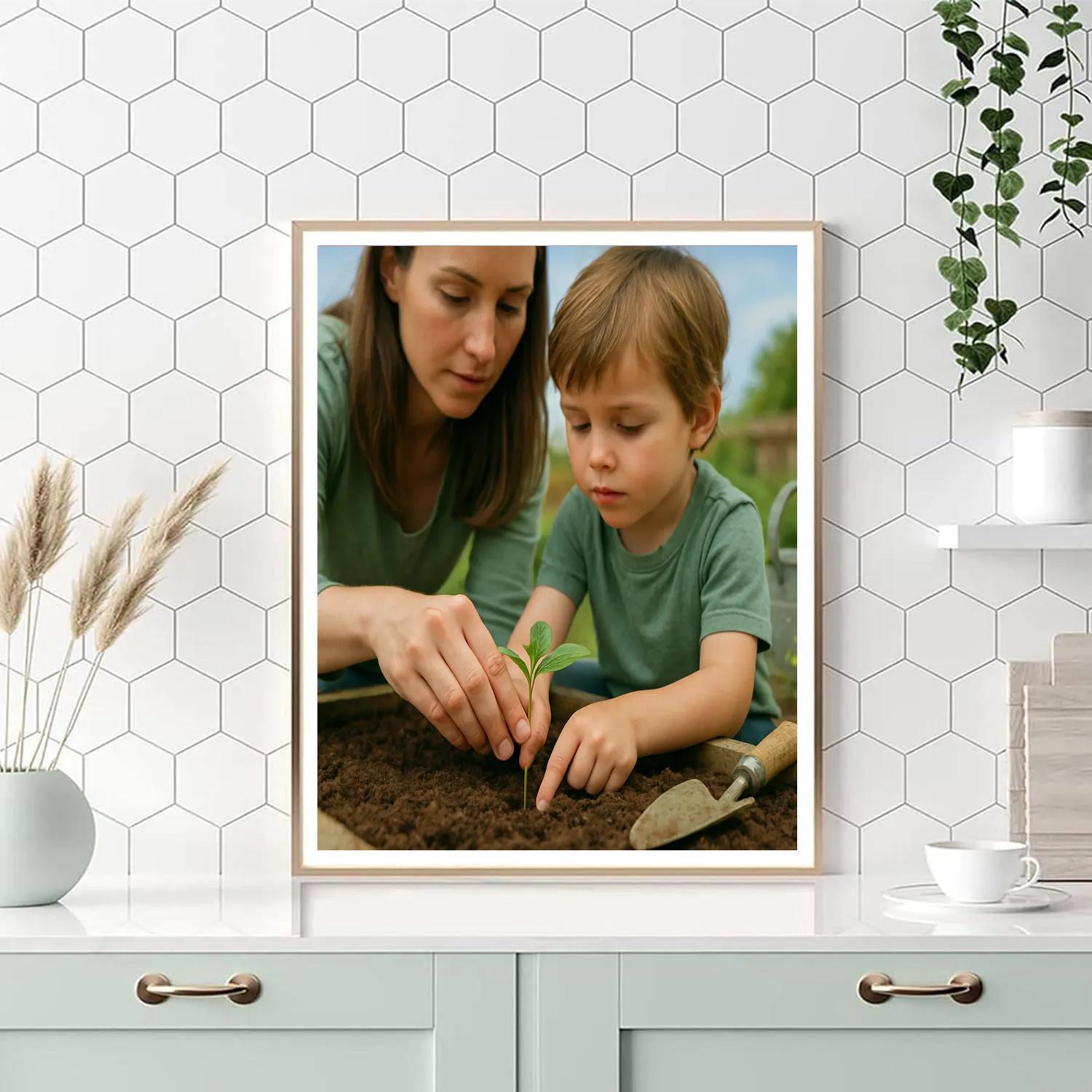 Quiet Garden Planting Lesson Paint by numbers kits