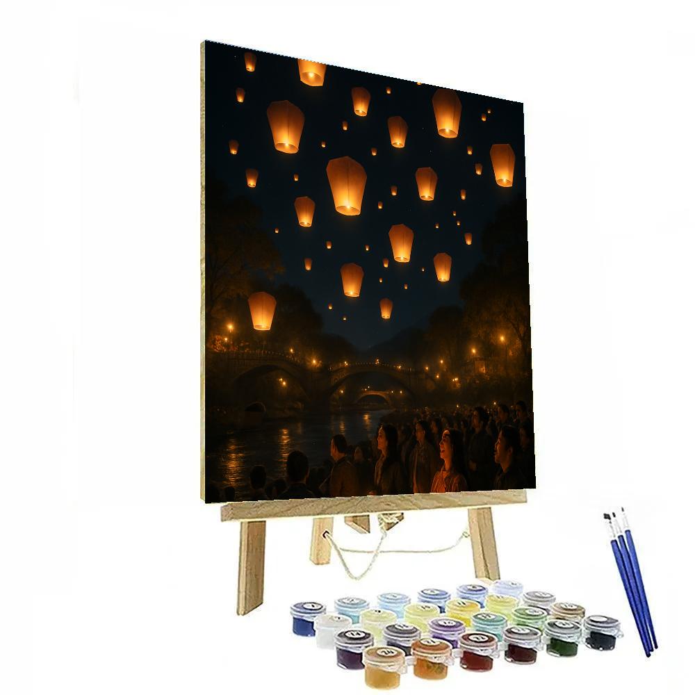 Lantern Festival In Taiwan Paint by numbers kits