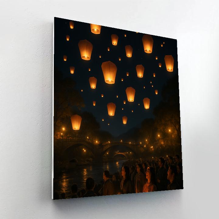 Lantern Festival In Taiwan Paint by numbers kits