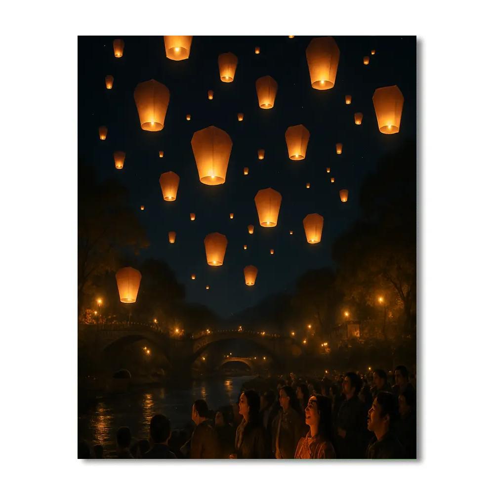Lantern Festival In Taiwan Paint by numbers kits