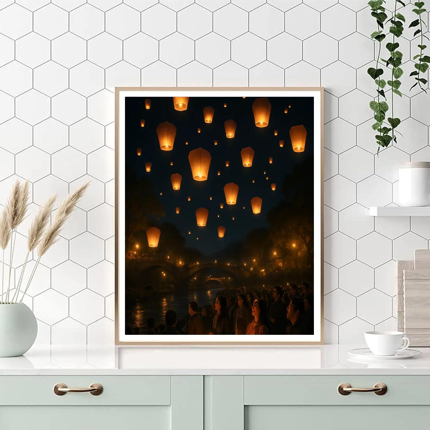 Lantern Festival In Taiwan Paint by numbers kits