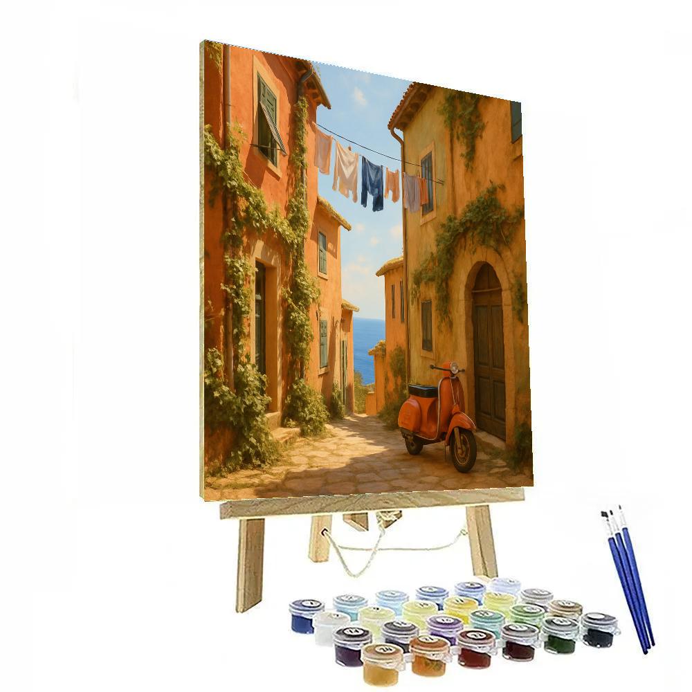 Italy Sunwashed Alleys DIY paint by numbers