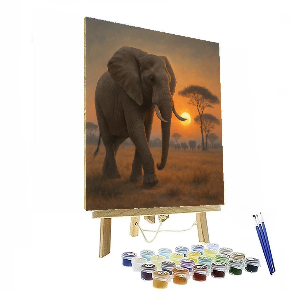 Elephant Savannah Keeper paint by number