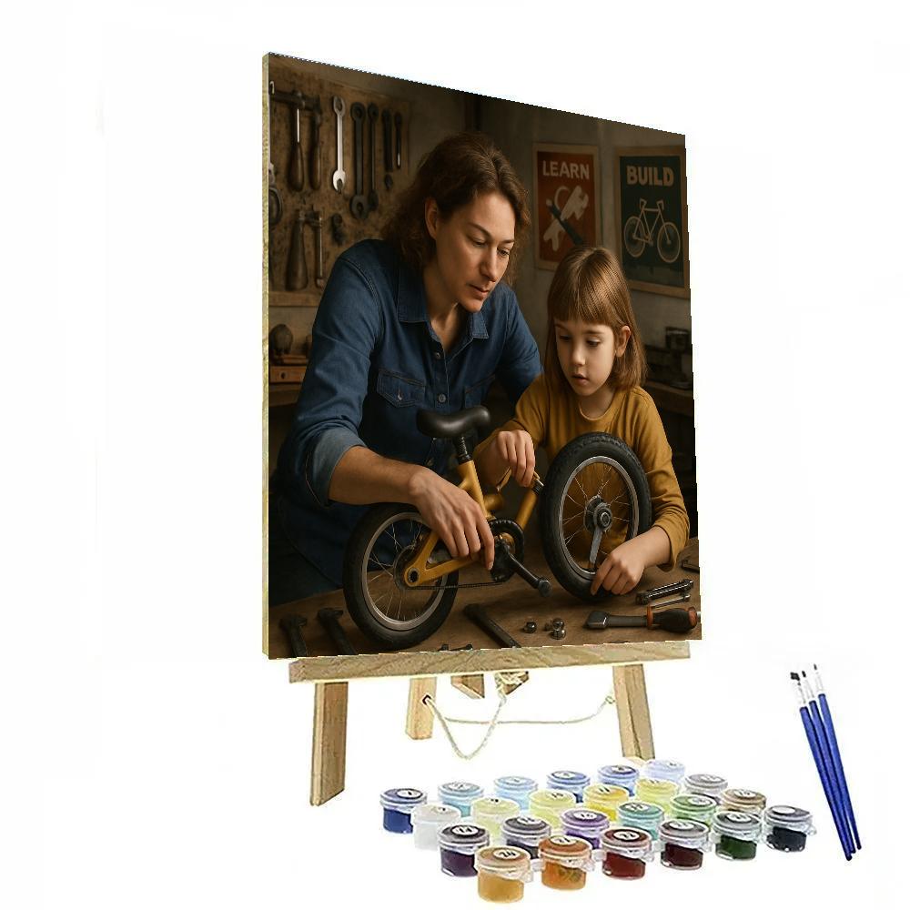 Bicycle Repair Workshop Bonding Number painting