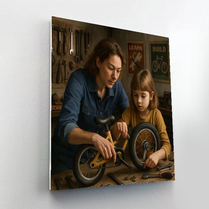 Bicycle Repair Workshop Bonding Number painting