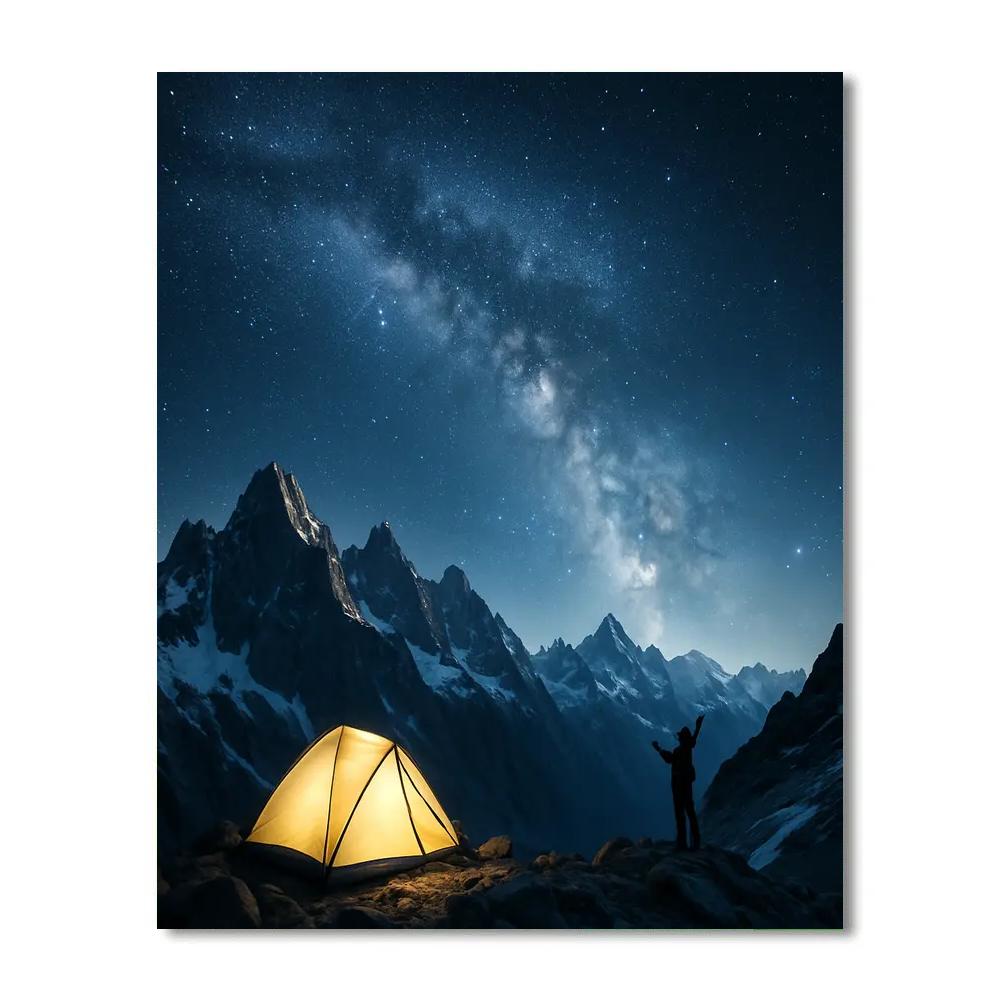 Mountain Starwatch Ridge paint by number